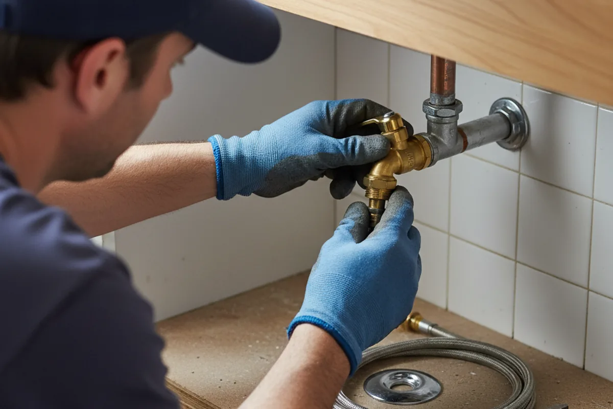 Shutoff valve and fitting work during Emergency Plumbing in Verdugo City
